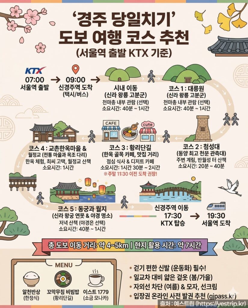 경주 당일치기 코스