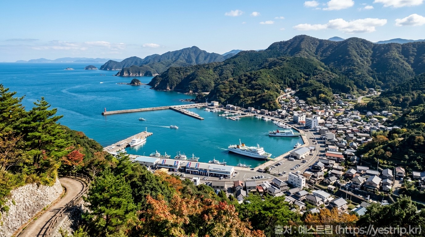 대마도_히타카츠항_전경
