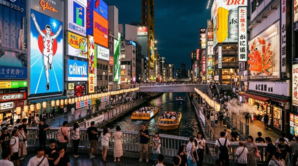 오사카 도톤보리 야경 사진 삽입